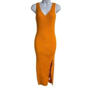 House of Harlow 1960 Orange Midi Dress